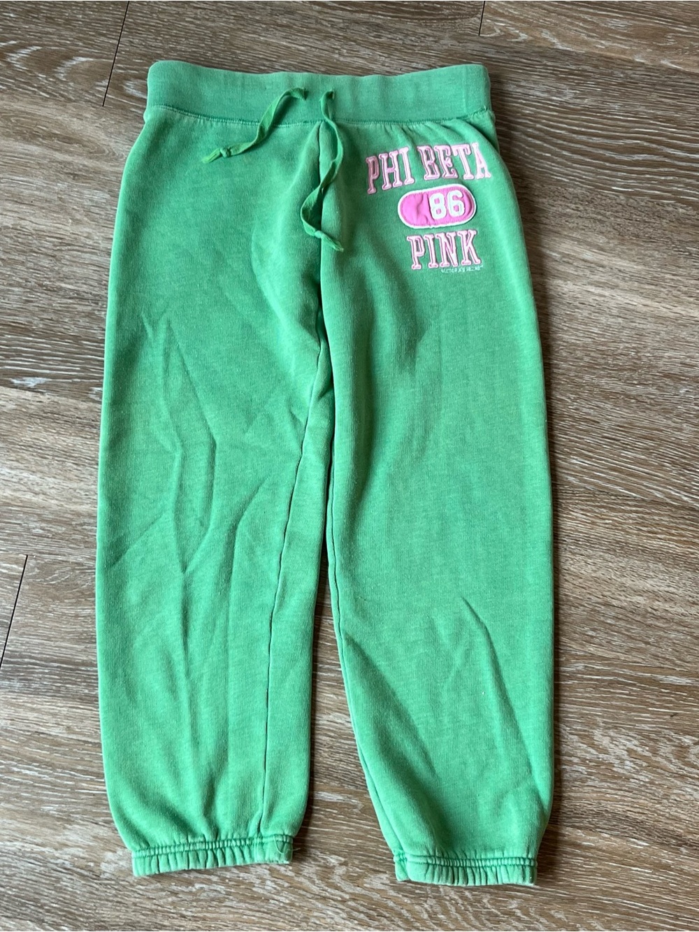 Vintage green Victoria's Secret PINK sweatpants!!